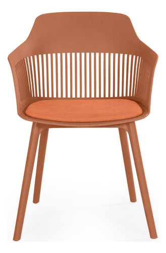 Kit 14 Cadeiras De Jantar Estofada Marcela - Cor Marrom | Magazine Decor
