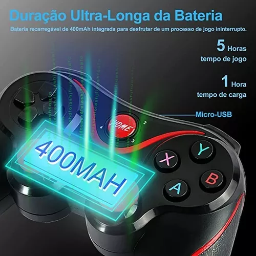 Controle Para Jogar Free Fire Bluetooth Sem Fio Android - v8