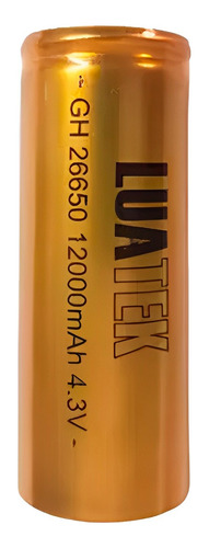 Bateria Grande Recarregável 26650 4.3v 12000mah - Luatek