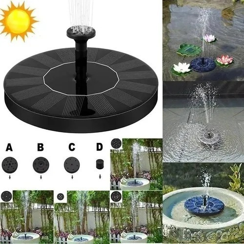 Bomba flotante de energía solar Fuente De Agua Pileta Estanque Piscina Jardín De Casa