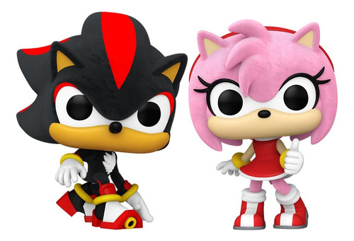 Funko Pop! Games Sonic Shadow & Amy Flocked Target Con 2024