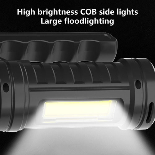 Linterna Z De Luz Fuerte Con Carga Usb Y Cob Soft Li 4004