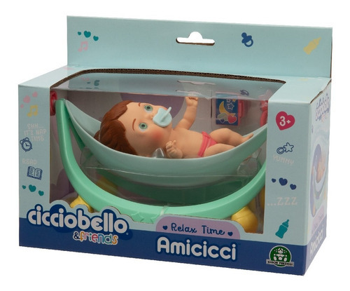 Muñeco Bebé Cicciobello Amicicci Set Hora De Relajarse