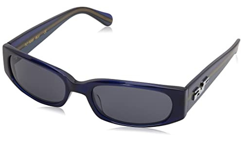 Black Flys Fly 9000 Wrap Sunglasses, Navy Blue F0u6k