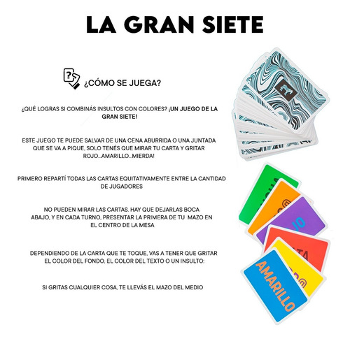 Imagen 4 de 10 de La Gran Siete Juego De Mesa Cartas Previa Risas Casa Fight