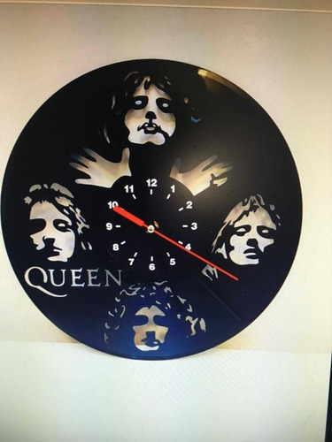Reloj De Disco Vinilo De Queen
