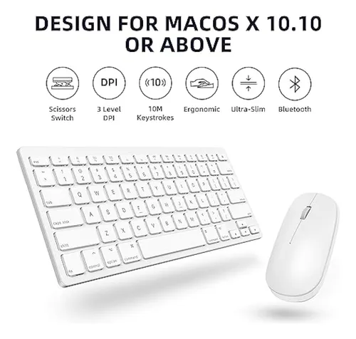 Teclado Y Mouse Bluetooth Compatibles Con Mac,