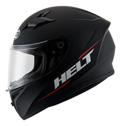 Capacete Integral Para Moto Polar Preto Fosco Street Helt Tamanho do capacete 60