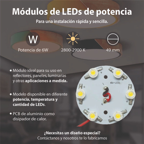 Modulo De Potencia 6w Blanco Calido Lmt-p6ww-49-n 