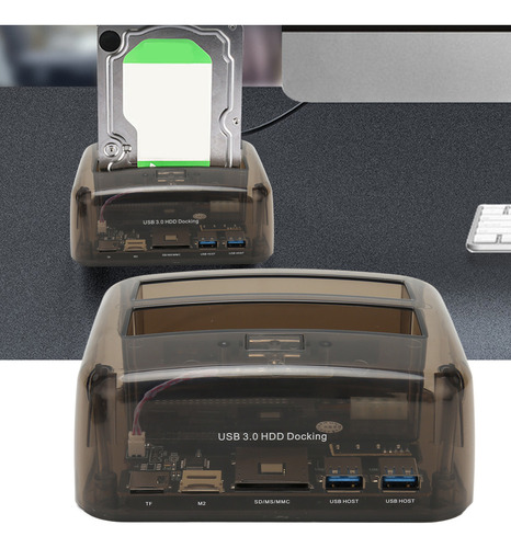 Base De Disco Duro Externa Usb 3.0 A Sata Ide De Doble Bahía