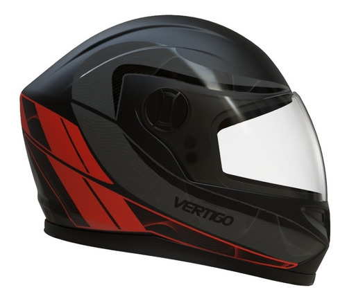 Casco Moto Vertigo V32 Warrior Mate Visor Cristal. Gravedadx