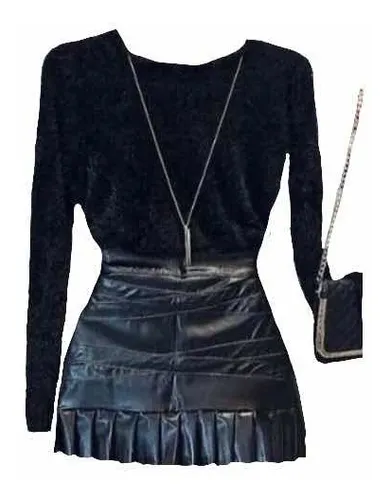Blusa de pelinho com saia cheap