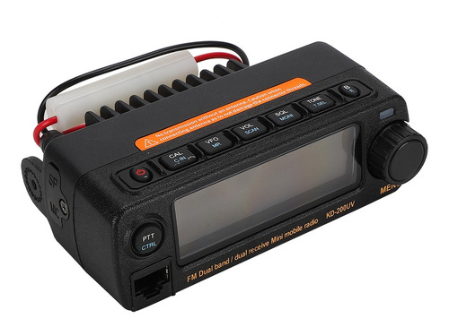 Coche Walkie Talkie Kd-200uv Mini Radio Móvil Uhf Vhf Dual
