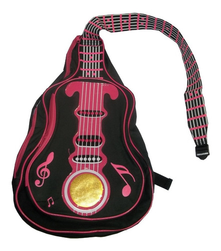 Mochila De Espalda Forma De Guitarra 40x30 Original