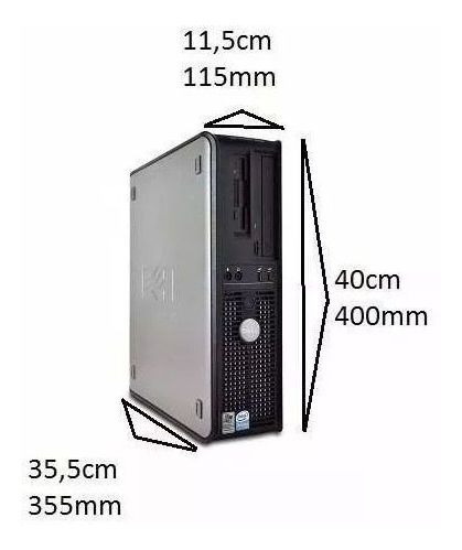 Imagem 3 de 5 de Dell Optiplex Core 2 Duo E8200/ 4gb Ram/hd 320 Gb/dvd-rw