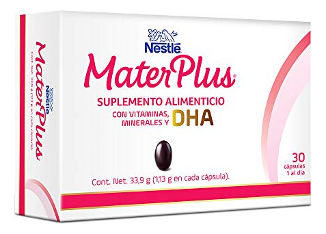 Nestlé Materplus Cápsulas Dha (omega 3), Vitaminas Y Mineral