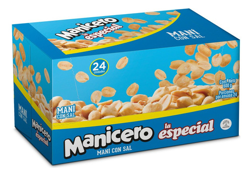 Maní La Especial Manícero Sal X 24 Unidades X 25gr