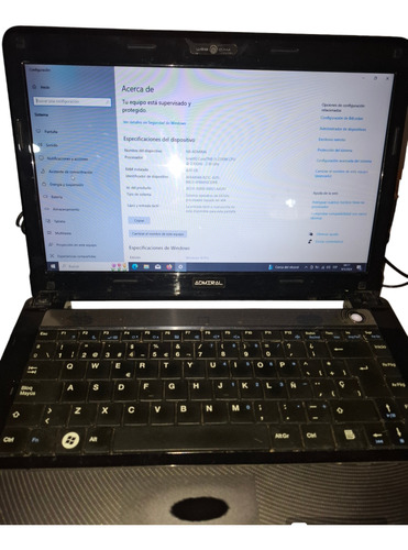 Notebook Admiral Intel I3 Ram 4gb Disco Ssd 240gb S/bateria