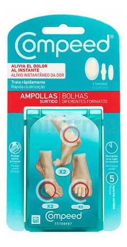 Compeed Blister Plasters 5pzs, Parches Hidrocoloide