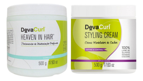 Kit Deva Curl Heaven In Hair 500g + Styling Cream 500g