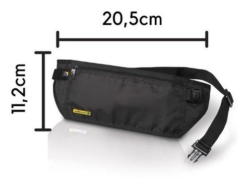 Imagen 3 de 9 de Porta Valores Cinturon Travel Blue Tb111