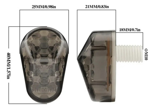 Giros Led Integrados Motos Yamaha. Fume. R1 R6 Fz1, Mt. Etc.