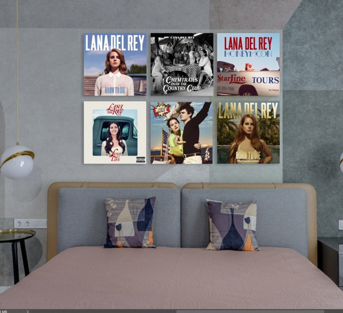 Set De Cuadro Canvas Portadas De Discos De Lana Del Rey