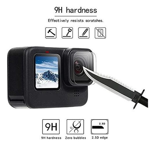 11 Repuesto Protector Pantalla Para Gopro Hero 9 Negro 2