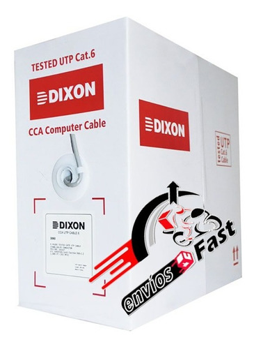 Dixon 3060 Cable U/utp Cca, Cat. 6 4pares X23 Awg, 305mts