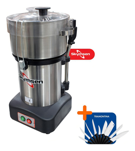 Cutter 4l Processador Alimentos Cr-4l Skymsen + 9 Facas