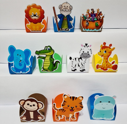 200 Forminhas Arca De Noe Bichos Doces Festas Brigadeiros