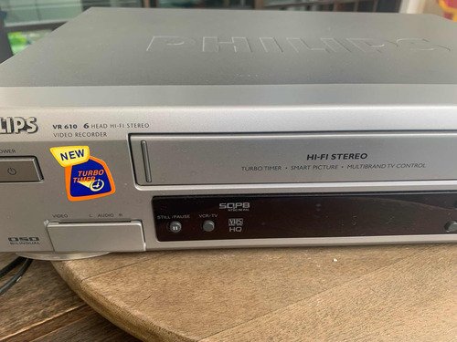 Video Cassete Philips Vr 610 6 Cabecas Stereo Hi Fi (Usado)