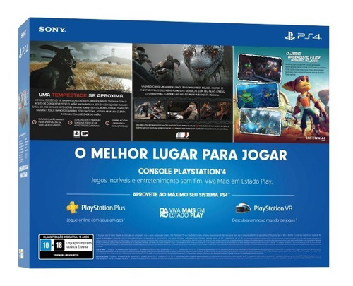 Ps4 Slim 1tb + Jogos Preto-azeviche