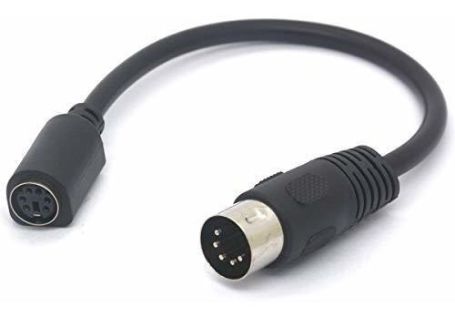 Adaptador Cable 5 Pin Din Ps 2 Conector Midi Dama Mini 6 At