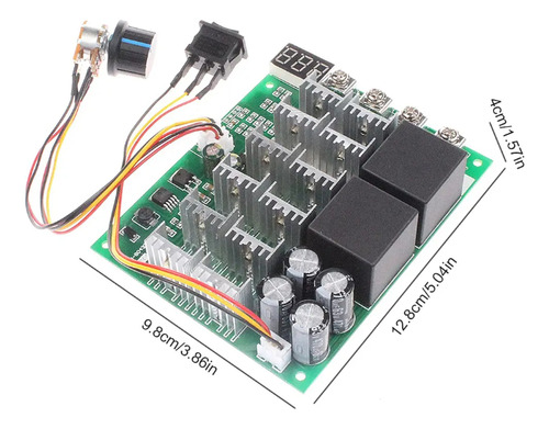 Controle De Velocidade Motor Dc 12v Até 55v 100 Amperes