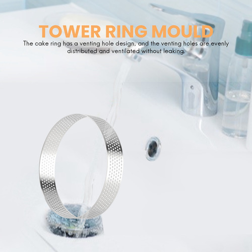Hel Anillo Circular Para Tarta De Acero Inoxidable, 5