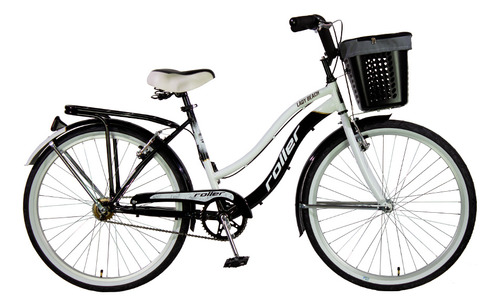 Bicicleta Roller Lady Beach R26 Color Negro Con Blanco