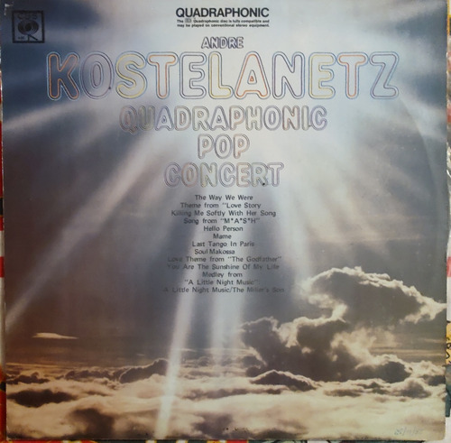 Vinilo Lp Andre Kostelanetz Quadraphonic Pop Concert(xx1183 