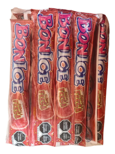 Bolis Bonice Sabor Fresa Caja 50 Pzas 53ml C/u Tamaño Normal