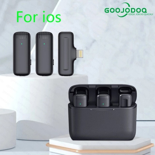 Micrófono De Solapa Goojodoq Inalámbrico Para iPad iPhone