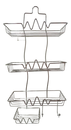 Porta Shampu Repisa 3 Estantes Jabonera Metálica - Ferrejido