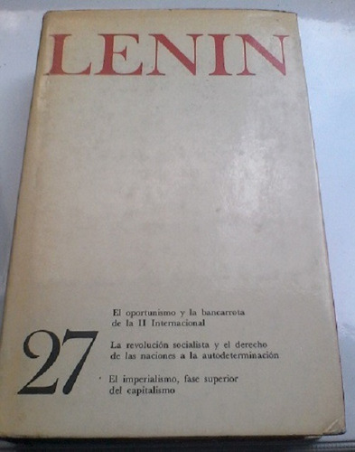 Vladimir Lenin - Obras Completas - Tomo 27