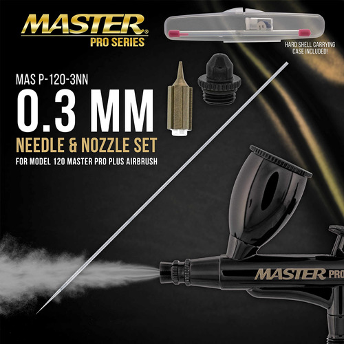 Master Pro Plus Juego Aguja Aerografo 0.012 In Boquilla Tapa