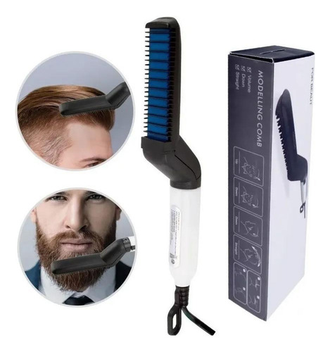 Prancha Modeladora E Alisador De Cabelo E Barba Masculino