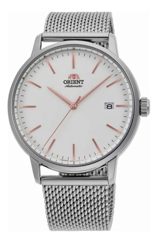 Imagen 8 de 10 de Reloj Hombre Orient Maestro Clasico Malla Tejida Raac0e07s