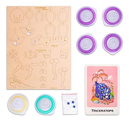 Allessimo - Wunderclay 3d Air-dry Clay Puzzle Triceratops Cl