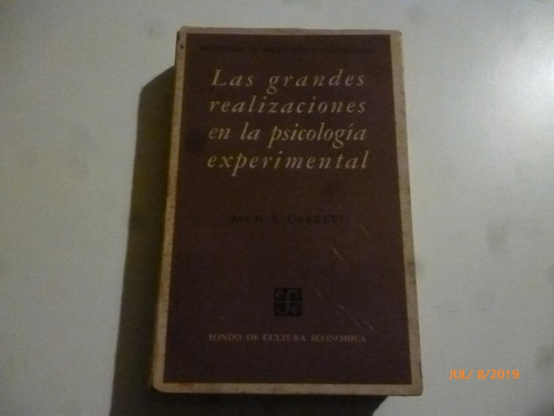 Las Grandes Realizaciones En La Psicologia Experimental 