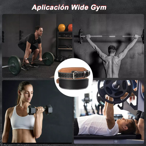 Cinturón De Pesas Faja Levantamiento Lumbar Cinto Gym Piel