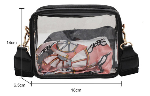 \ Bolso De Hombro Transparente De Pvc Aprobado Por El