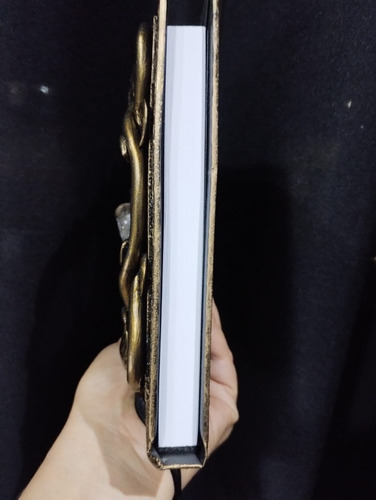 Grimorio Mágico 160 Folhas C/ Espelho Bruxa Caderno Diário